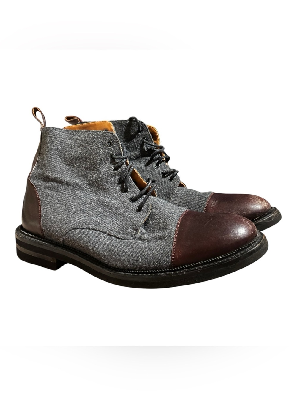 Taft Jack Boot in Grey/Oxblood